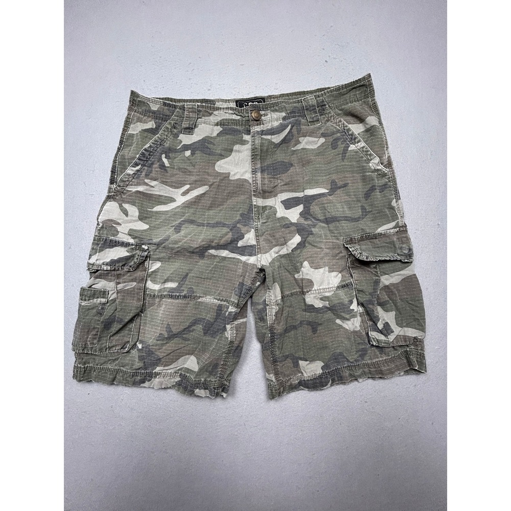CSG Cargo Shorts Ripstop Camouflage Green 38 Mens
